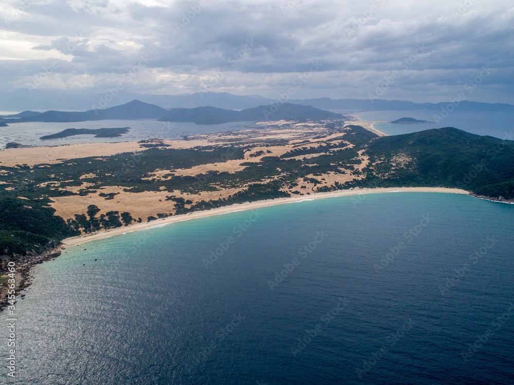 Aerial of Na Beach at Dam Mon Peninsula, Van Phong Bay, Van Ninh, Khanh Hoa Aerial of Na Beach at Dam Mon Peninsula, Van Phong Bay, Van Ninh, Khanh Hoa