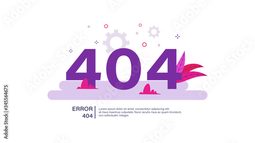 Error 404 page not found illustration
