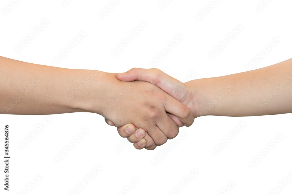 Shaking hands