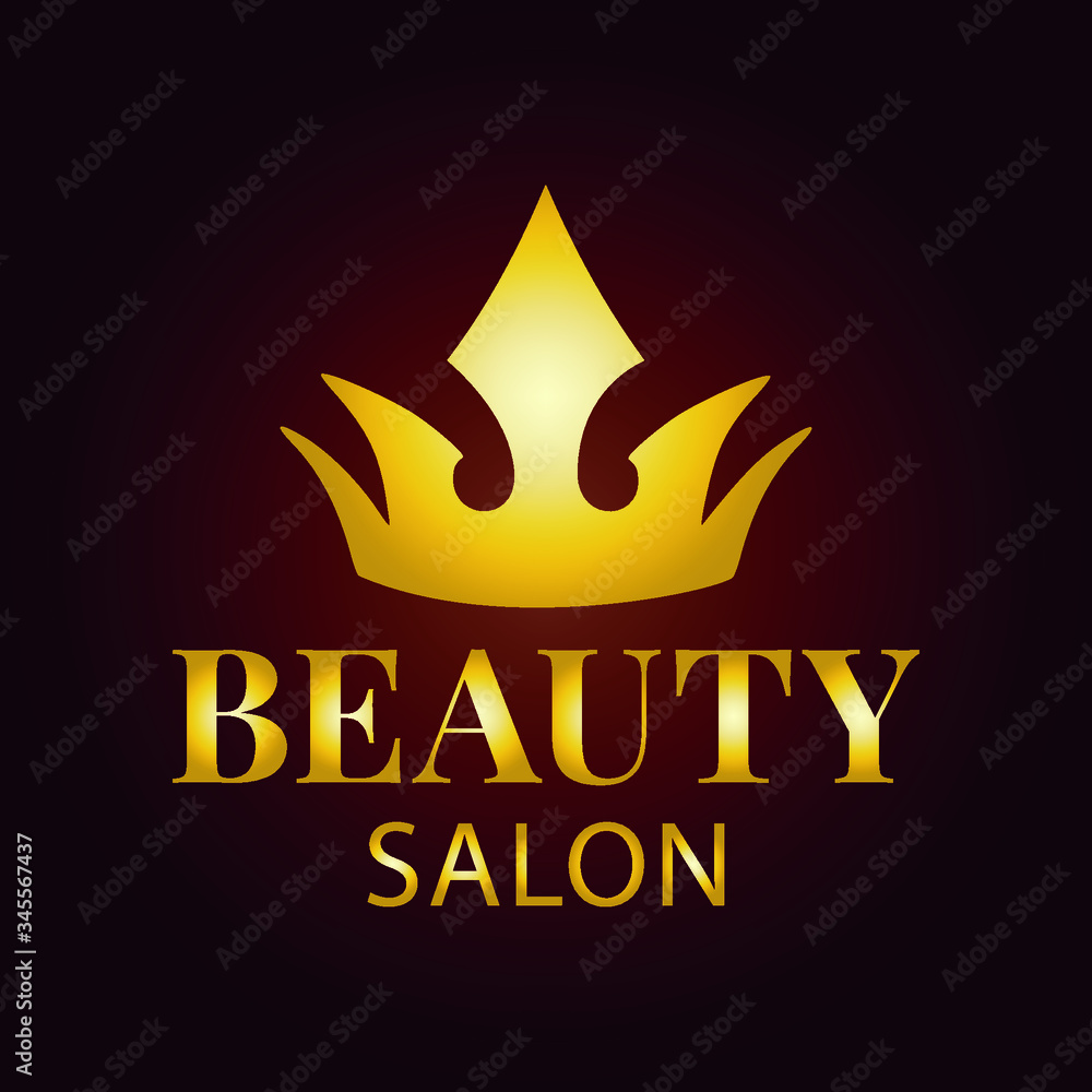 Elegant logo template for a beauty salon. Vector design. Elegant logo template for a beauty salon. Vector design.