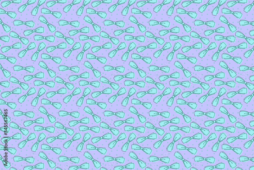 Bright bows pattern. Festive blue bow texture Bright bows pattern. Festive blue bow texture