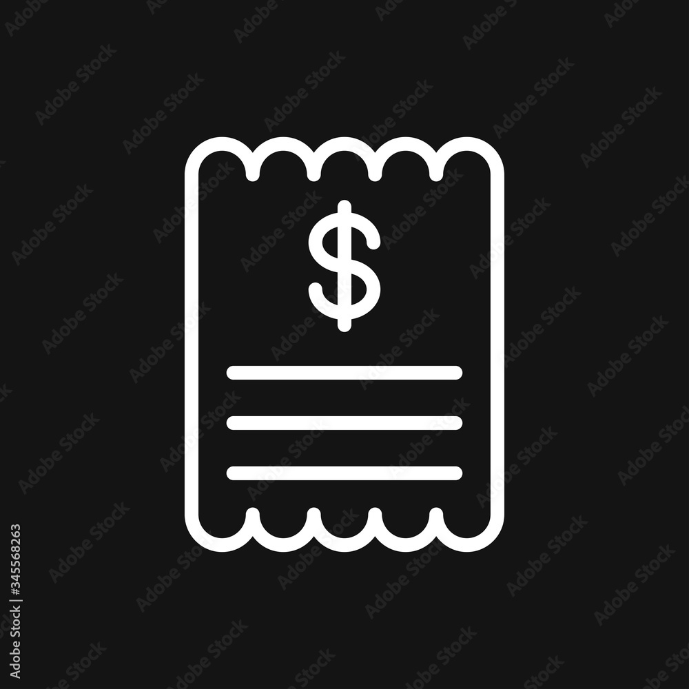 Invoice vector icon. Finance and Banking symbol Invoice vector icon. Finance and Banking symbol