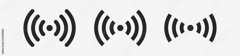Wi-fi wireless icon. Internet Connection wi-fi signal. Set wi-fi icons 3. Vector illustration EPS10 Wi-fi wireless icon. Internet Connection wi-fi signal. Set wi-fi icons 3. Vector illustration EPS10