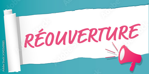 French Reopening label illustration