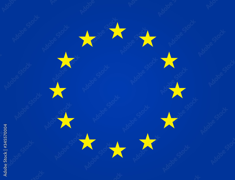 European flag. EU stars in circle. Euro union, Europe parliament. Yellow stars on blue background is symbol of Europa. Patriot of western. Texture of nation, state, study, tourism in eurozone. Vector European flag. EU stars in circle. Euro union, Europe parliament. Yellow stars on blue background is symbol of Europa. Patriot of western. Texture of nation, state, study, tourism in eurozone. Vector