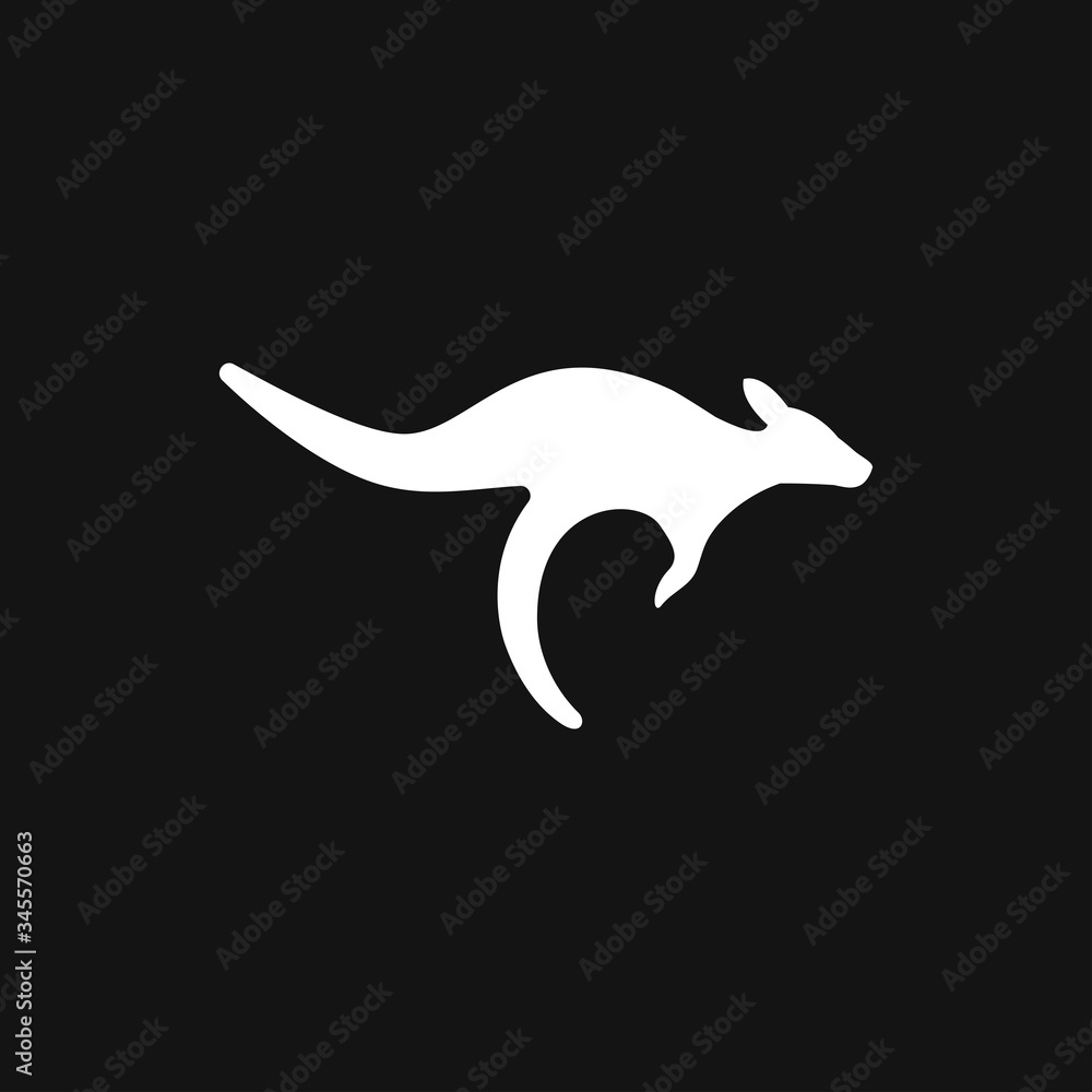 Kangaroo vector icon isolated on background. Animal symbol Kangaroo vector icon isolated on background. Animal symbol