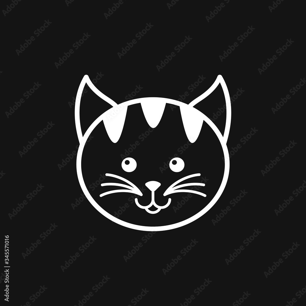 Kitty Vector Icon. Cat symbol isolated on background Kitty Vector Icon. Cat symbol isolated on background