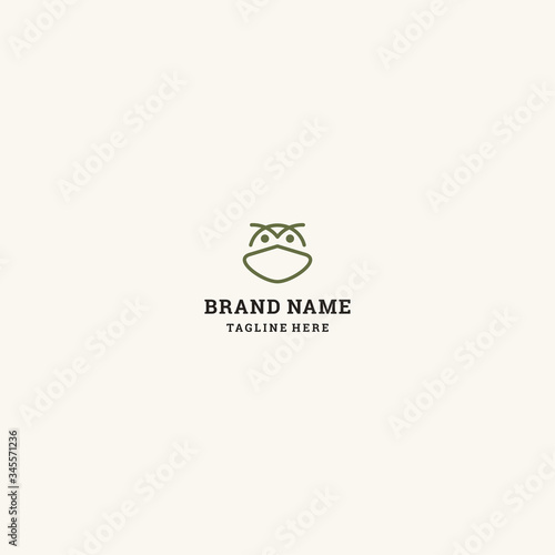 Owl Abstract logo template design in Vector illustration and logotype