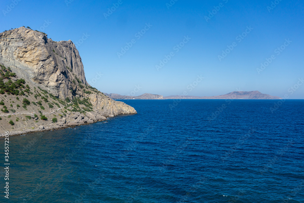 azure sea and rocks