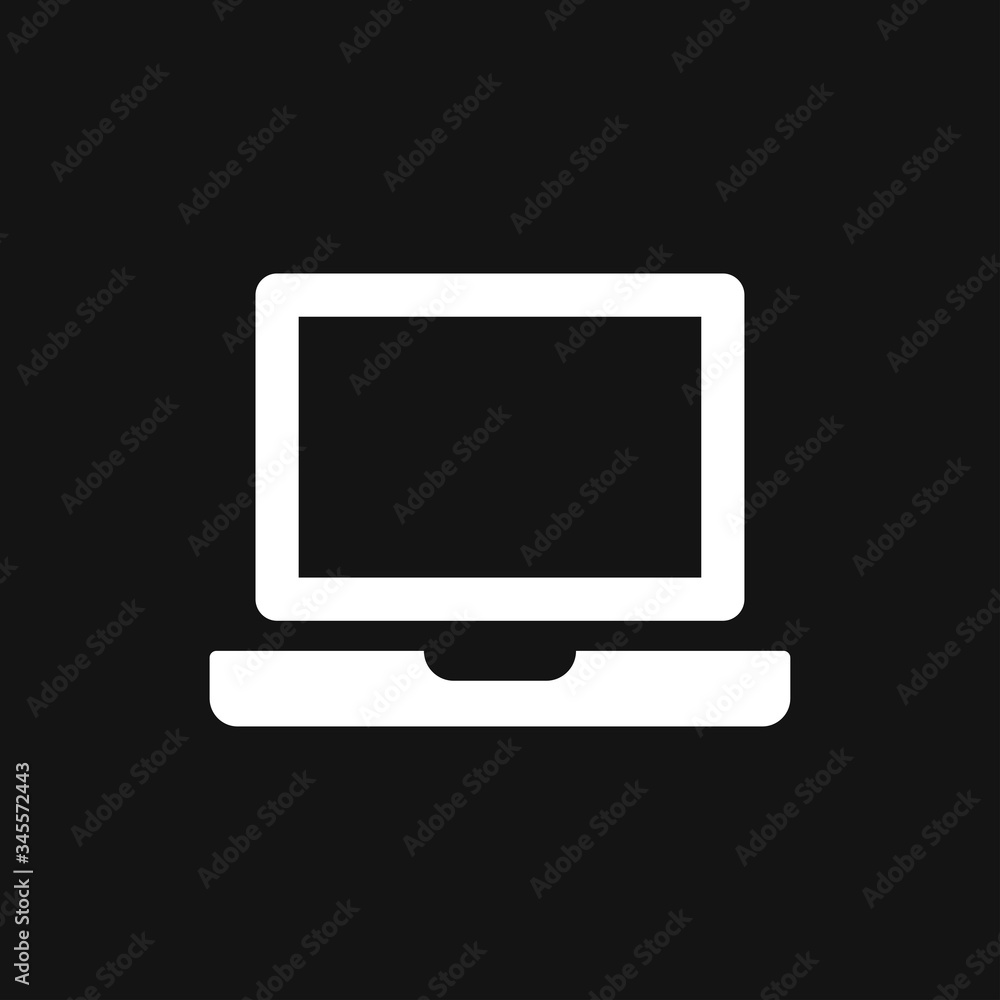 Laptop vector icon, vector illustration, flat design Laptop vector icon, vector illustration, flat design
