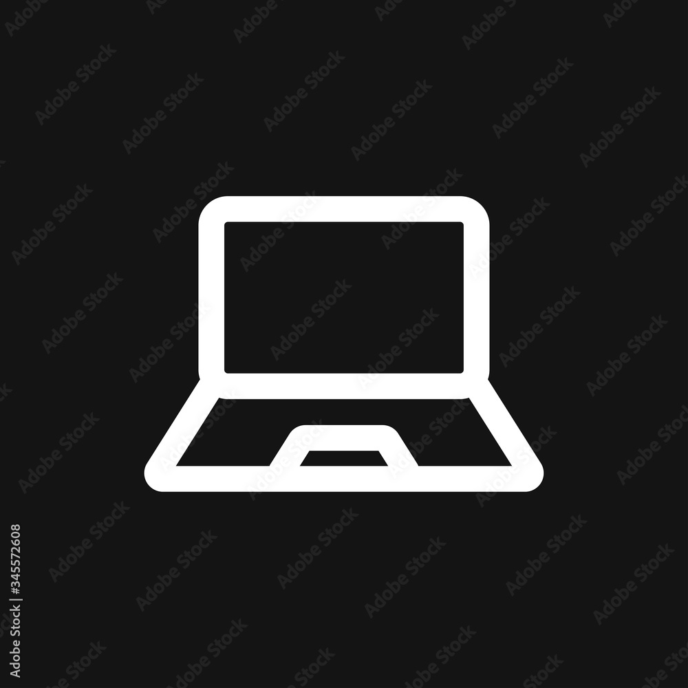 Laptop vector icon, vector illustration, flat design Laptop vector icon, vector illustration, flat design