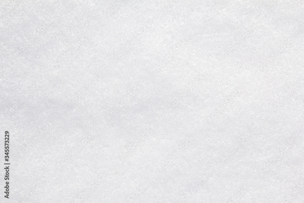 Closeup white blank shiny snow icy surface texture background.