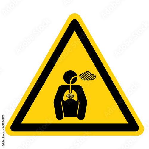 Warning Chronic Hazardous Substances Symbol Sign ,Vector Illustration, Isolate On White Background Label. EPS10