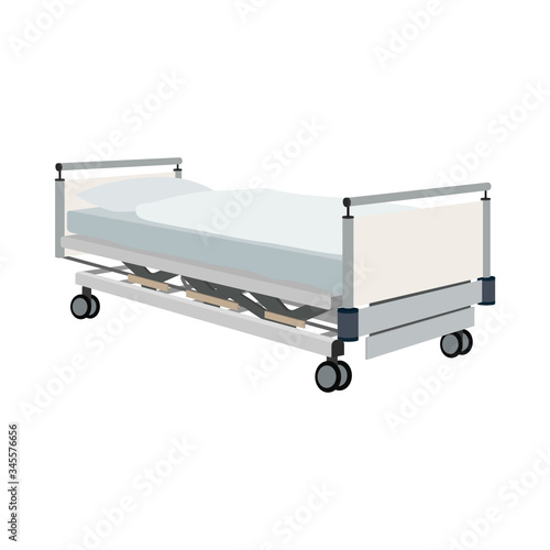 Krankenhausbett Vektor-Illustration