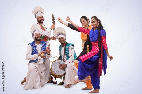 Sikh People Dancing 