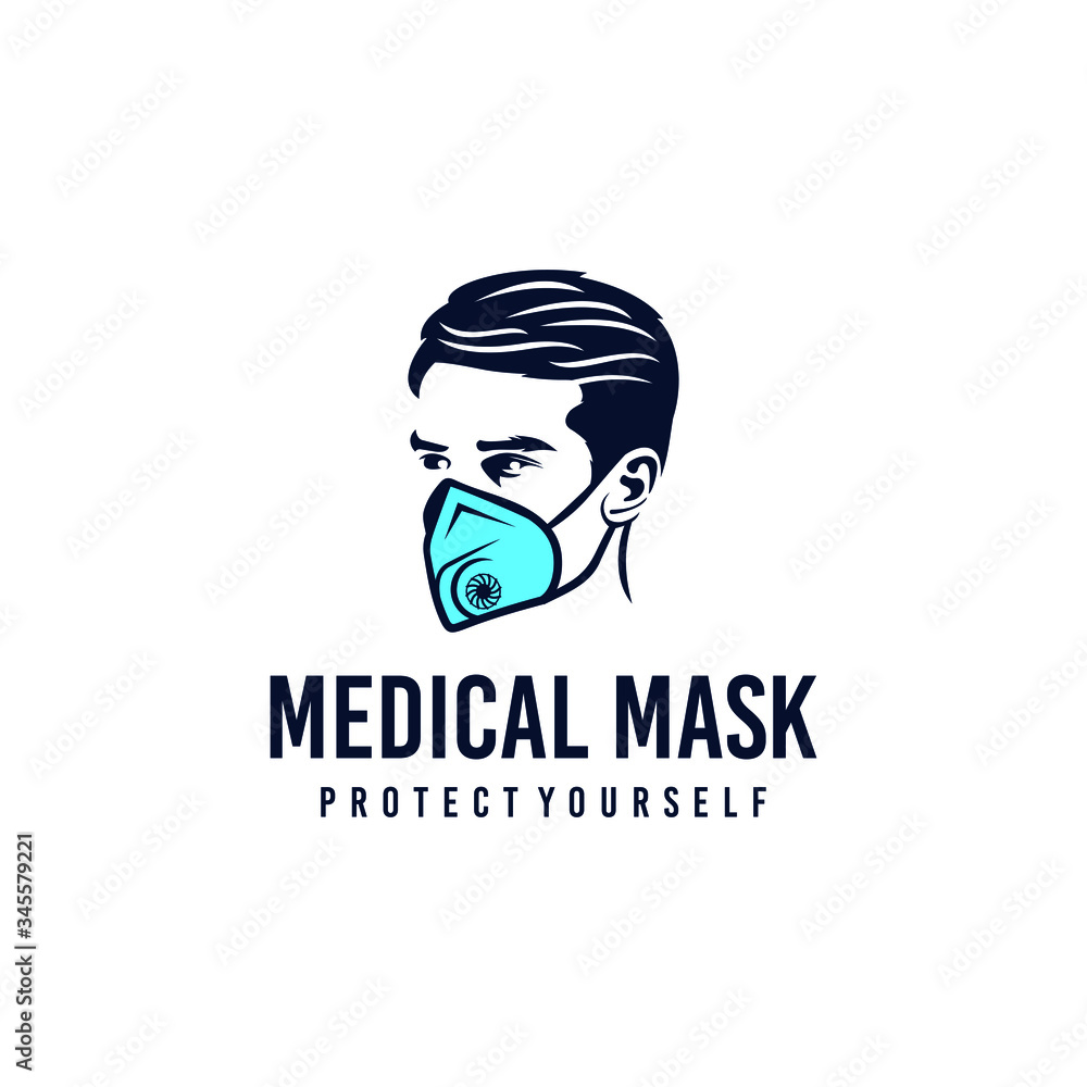 Mask a medical logo design. Awesome modern mask logo. A mask medical logotype.