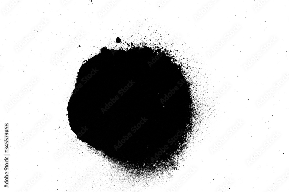 black sand spots isolated on white black sand spots isolated on white