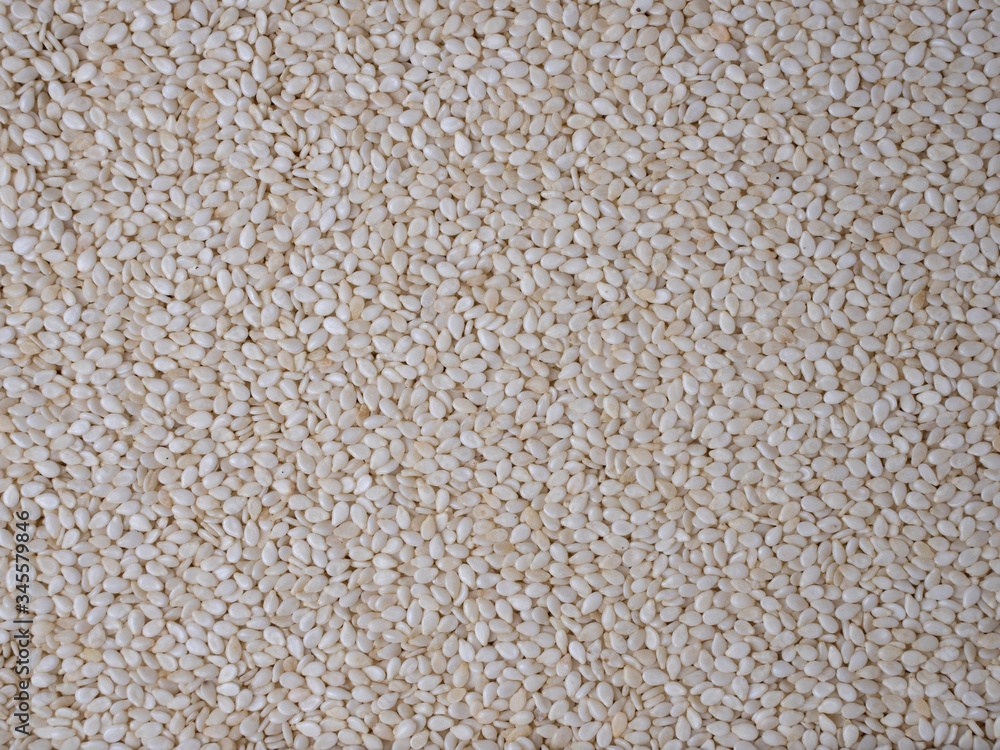 Background of lots of white sesame seeds. Background of lots of white sesame seeds.