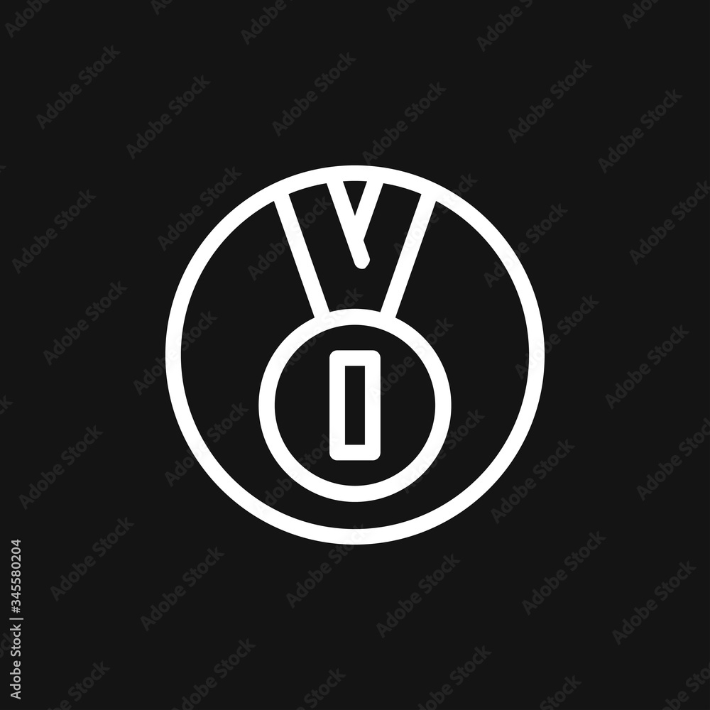 Medal icon isolated on background. Vector illustration. Medal icon isolated on background. Vector illustration.