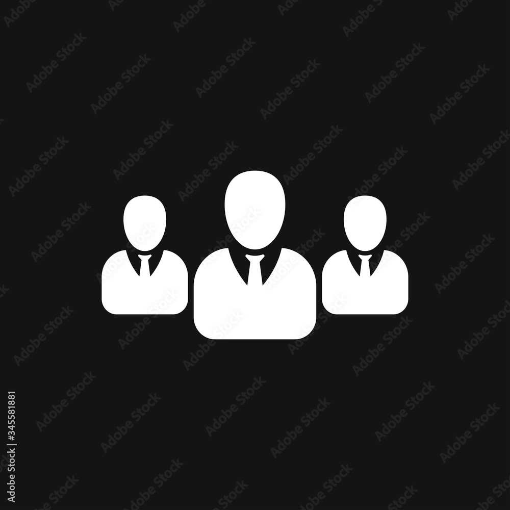 Meeting vector icon. Management and Human Resource Icons Meeting vector icon. Management and Human Resource Icons
