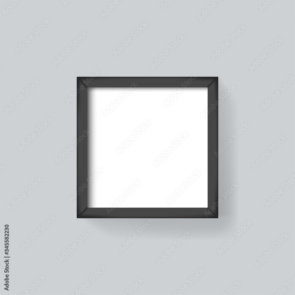 Black picture frame vector illustration Black picture frame vector illustration