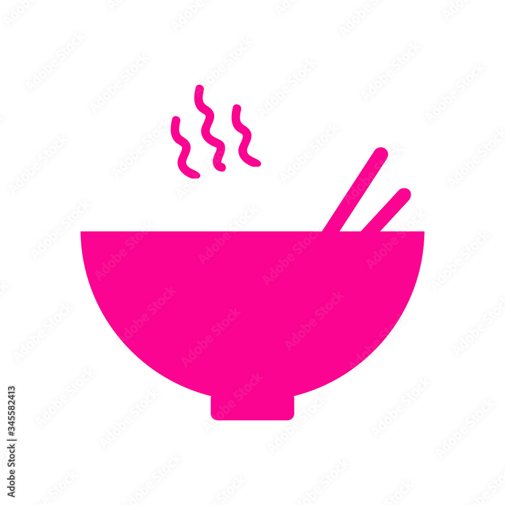 Soup bowl icon vector illustration Soup bowl icon vector illustration
