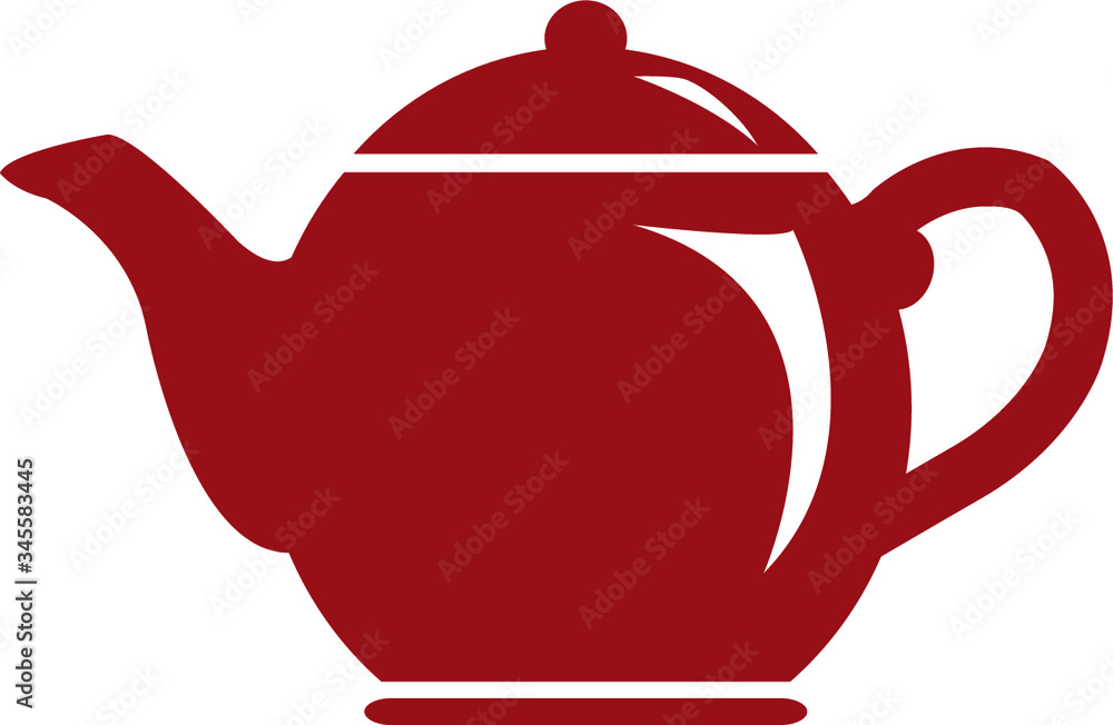 Obraz premium Teapot kettle icon, tea vector icon