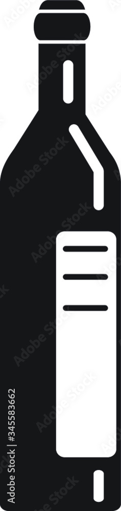 Wine or champagne drink bottle vector icon design Wine or champagne drink bottle vector icon design