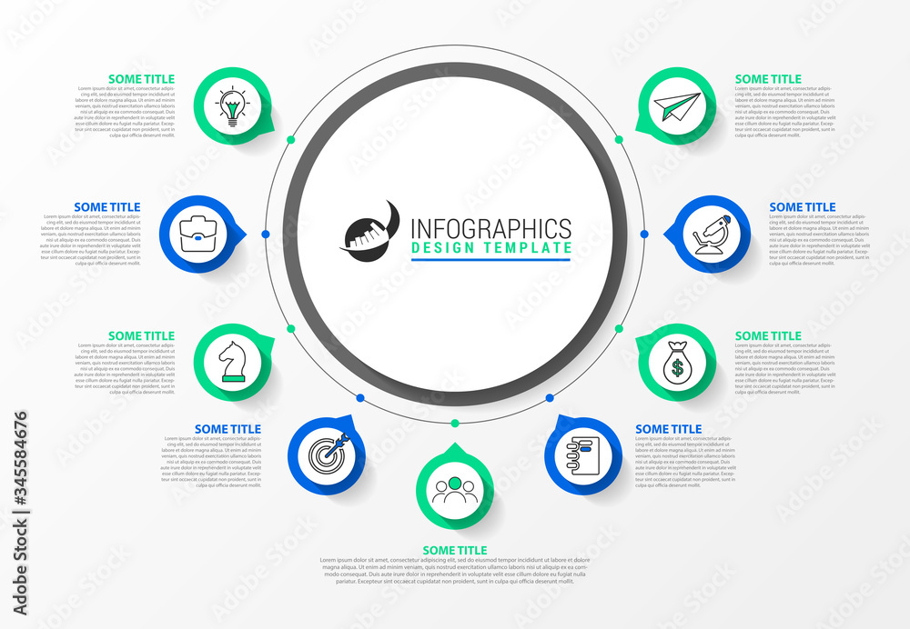 Infographic design template. Creative concept with 9 steps Infographic design template. Creative concept with 9 steps