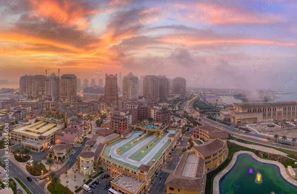 Naklejka premium Porto Arabia - The Pearl Qatar