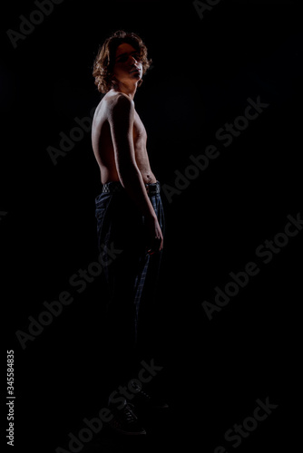 Cool shirtless male model © qunica.com