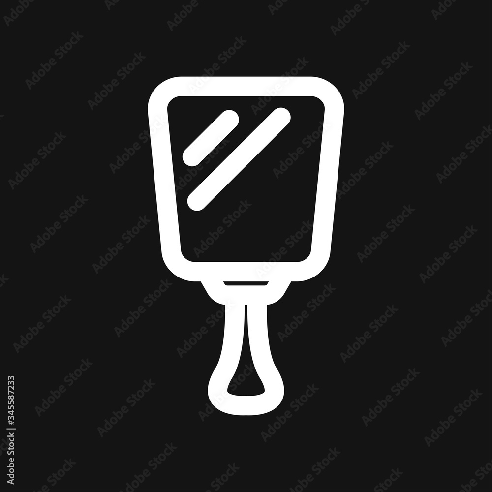 Mirror icon isolated on background. Design for banner, logo. Mirror icon isolated on background. Design for banner, logo.