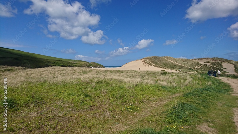 Fototapeta premium mountain landscape with blue sky