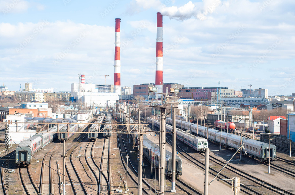 Obraz premium railway station