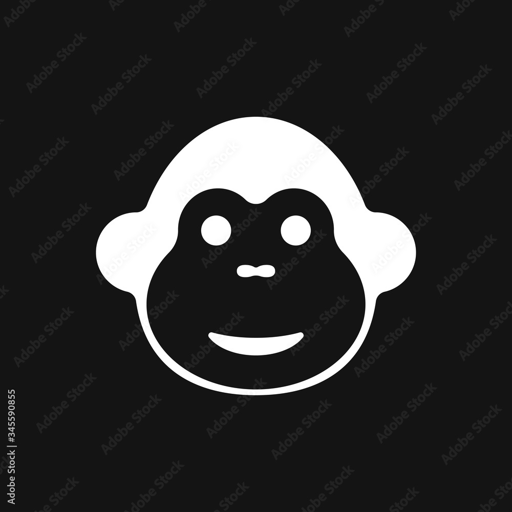 Vector monkey icon isolated on background. Animal symbol Vector monkey icon isolated on background. Animal symbol