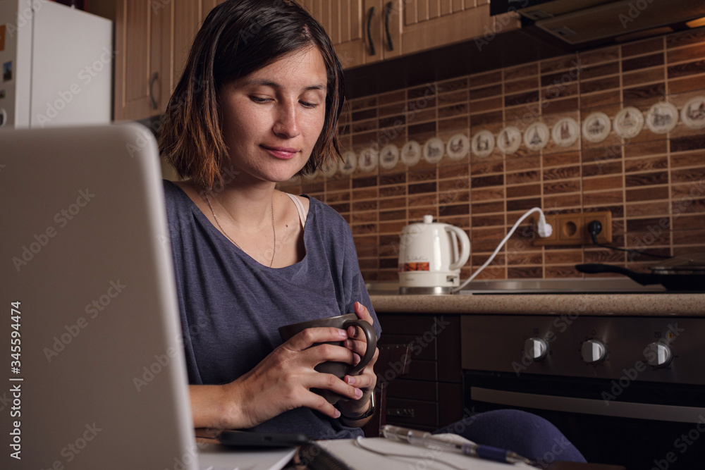 Asian Woman freelancer lecture and working on laptop at home. Asian Woman freelancer lecture and working on laptop at home.