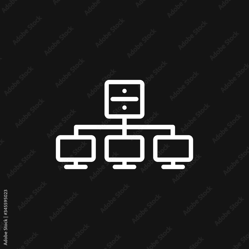 Network icon, computing and computer network symbol Network icon, computing and computer network symbol