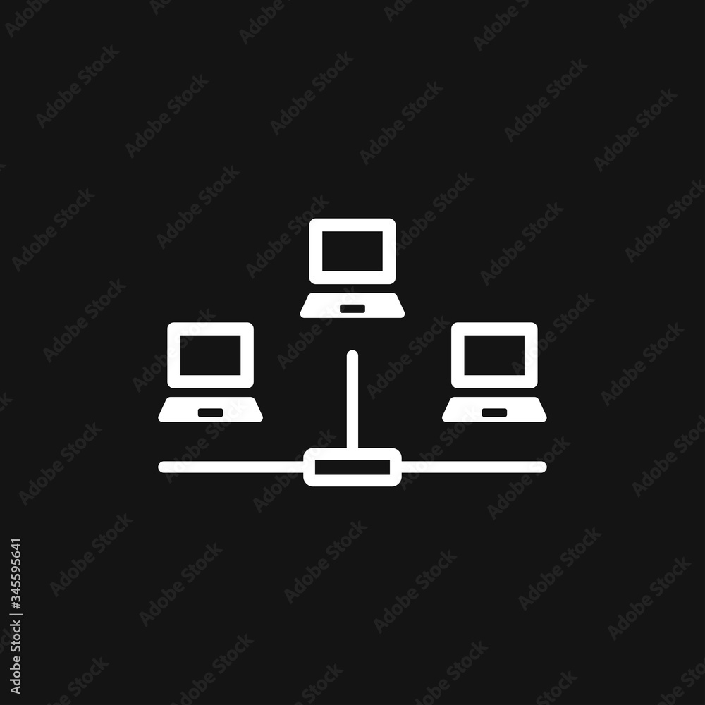 Network icon, computing and computer network symbol Network icon, computing and computer network symbol