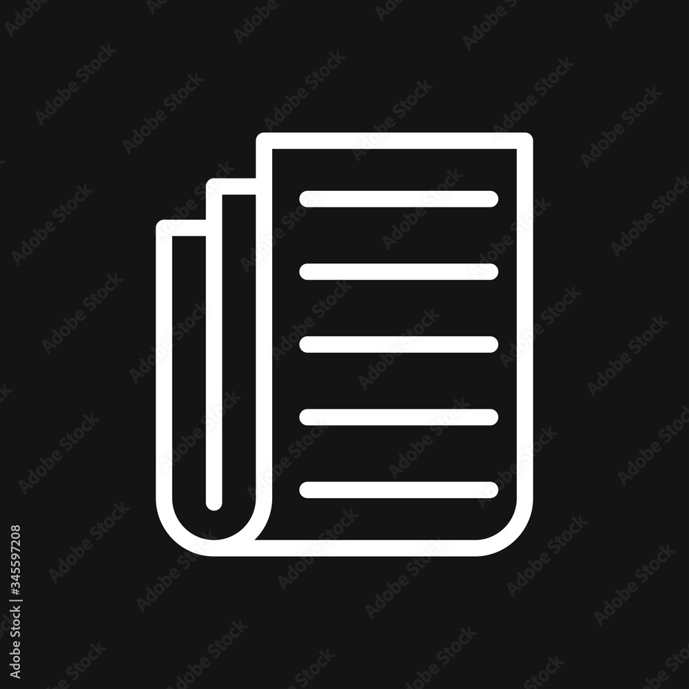 Newspaper icon vector. Symbol of news. Flat design. Newspaper icon vector. Symbol of news. Flat design.