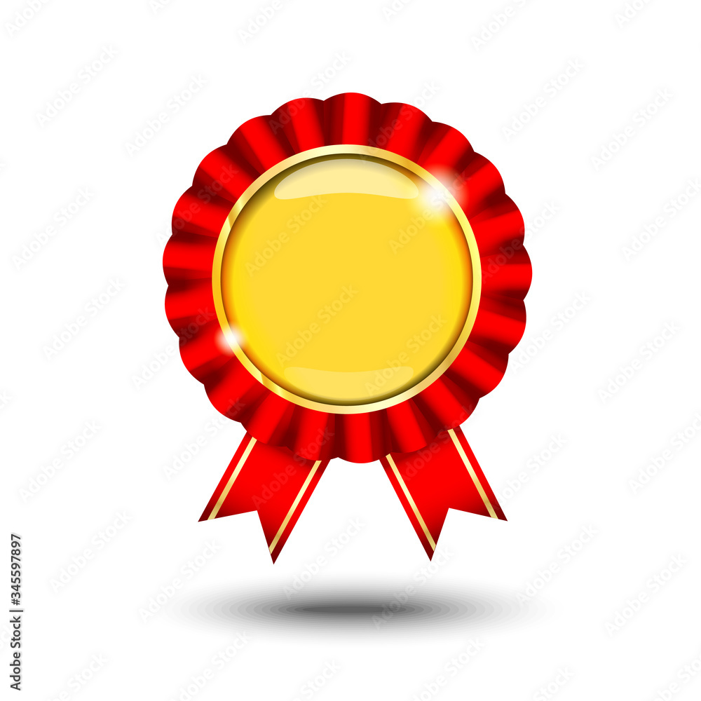 blank badge medal icon with red ribbon
blank badge medal icon with red ribbon