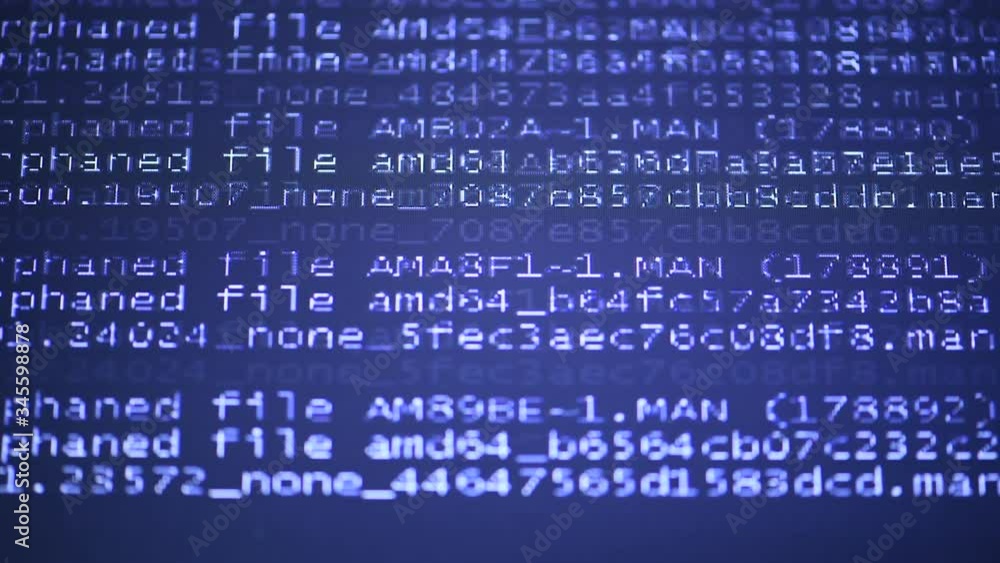 Digital technology background: Blinking the display of the  lcd display laptop with digital Numbers, the error. Abstract digital noise background.
