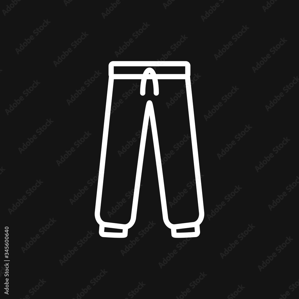 Pants icon. solid fill vector icons set as flat icons Pants icon. solid fill vector icons set as flat icons