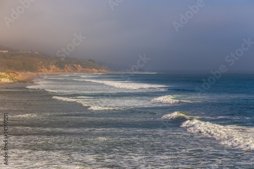 Beach of the Pacific Ocean, California, USA.