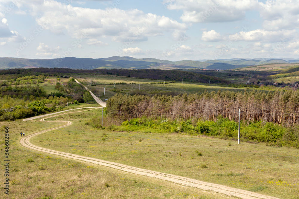 View from the Nagyvolgy-teto mountain in the Bukk, Hungary