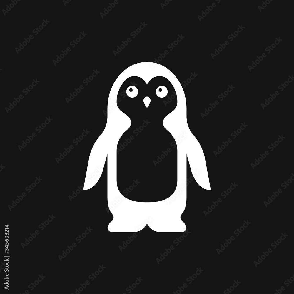 Penguin icon. Abstract birds on white background. Vector illustration Penguin icon. Abstract birds on white background. Vector illustration
