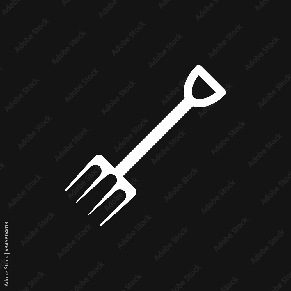 Pitchfork icon in flat style isolated on background. For your design, logo. Vector illustration. Pitchfork icon in flat style isolated on background. For your design, logo. Vector illustration.