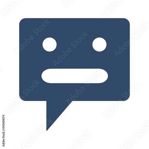 Chatbot icon in trendy flat style. Artificial intelligence sign.