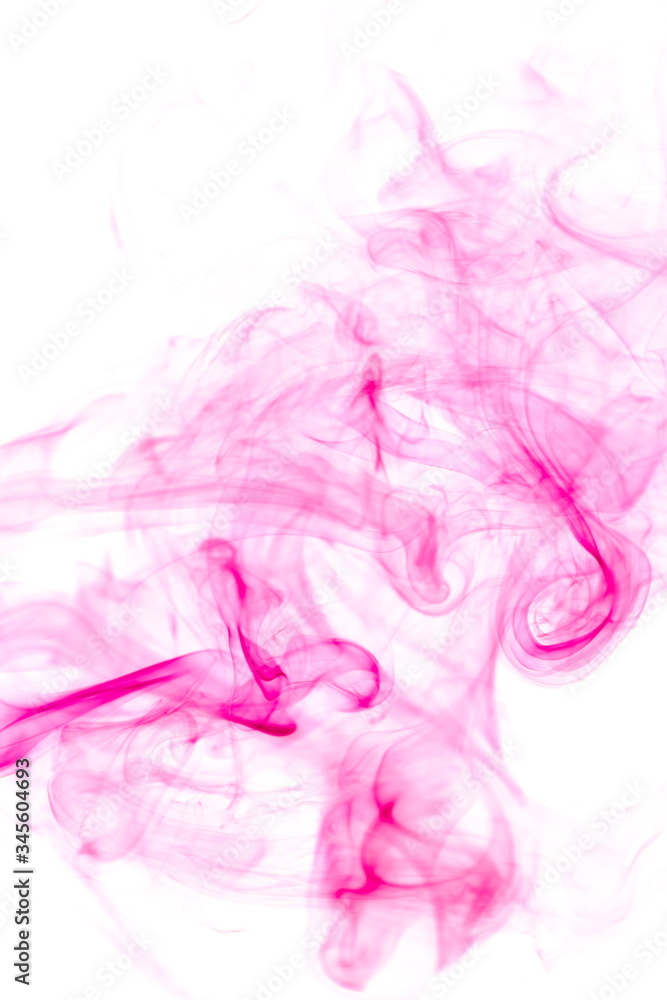 Purple smoke on white background Purple smoke on white background