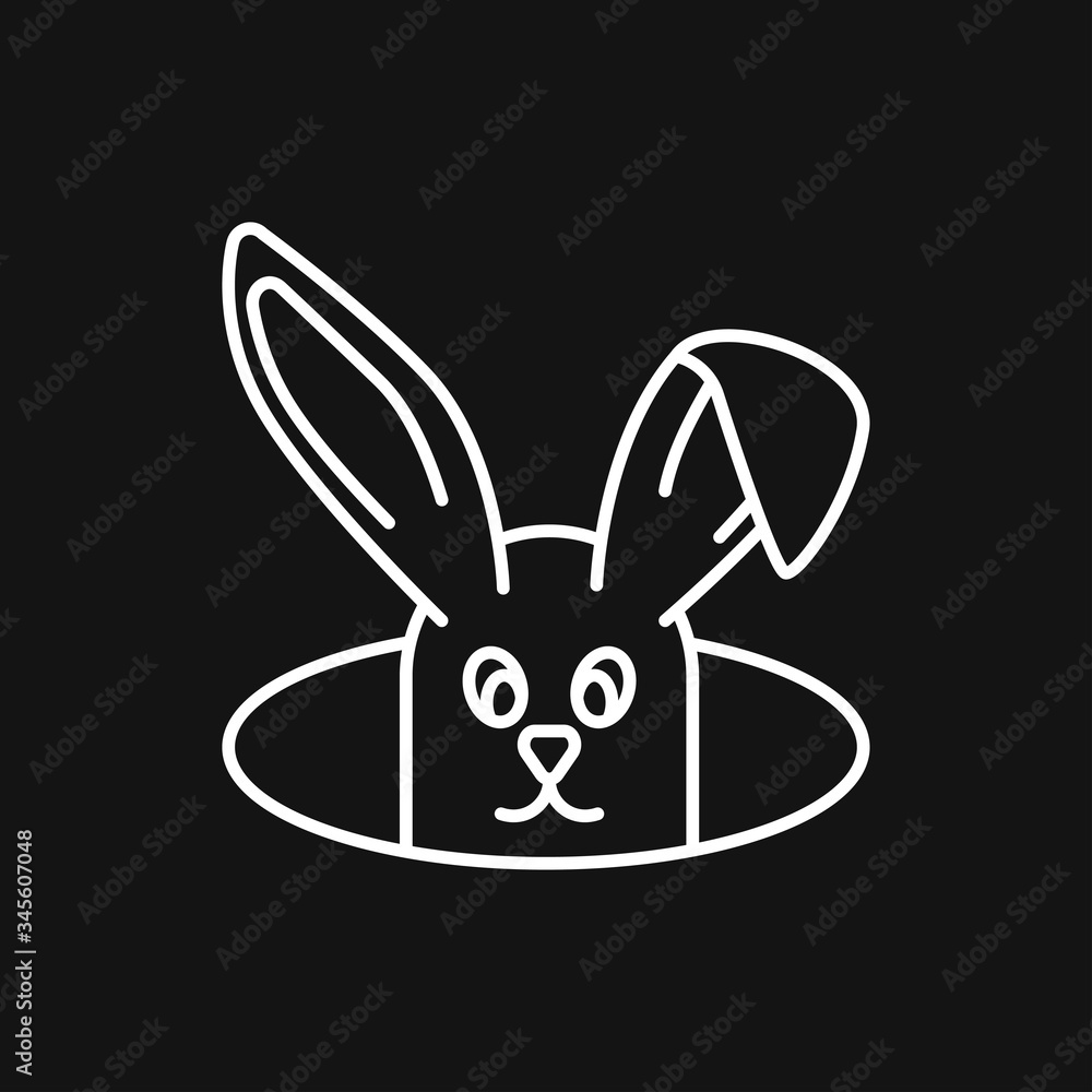 Rabbit icon vector, design on background, Rabbit Logo for your design. Animal. Rabbit icon vector, design on background, Rabbit Logo for your design. Animal.
