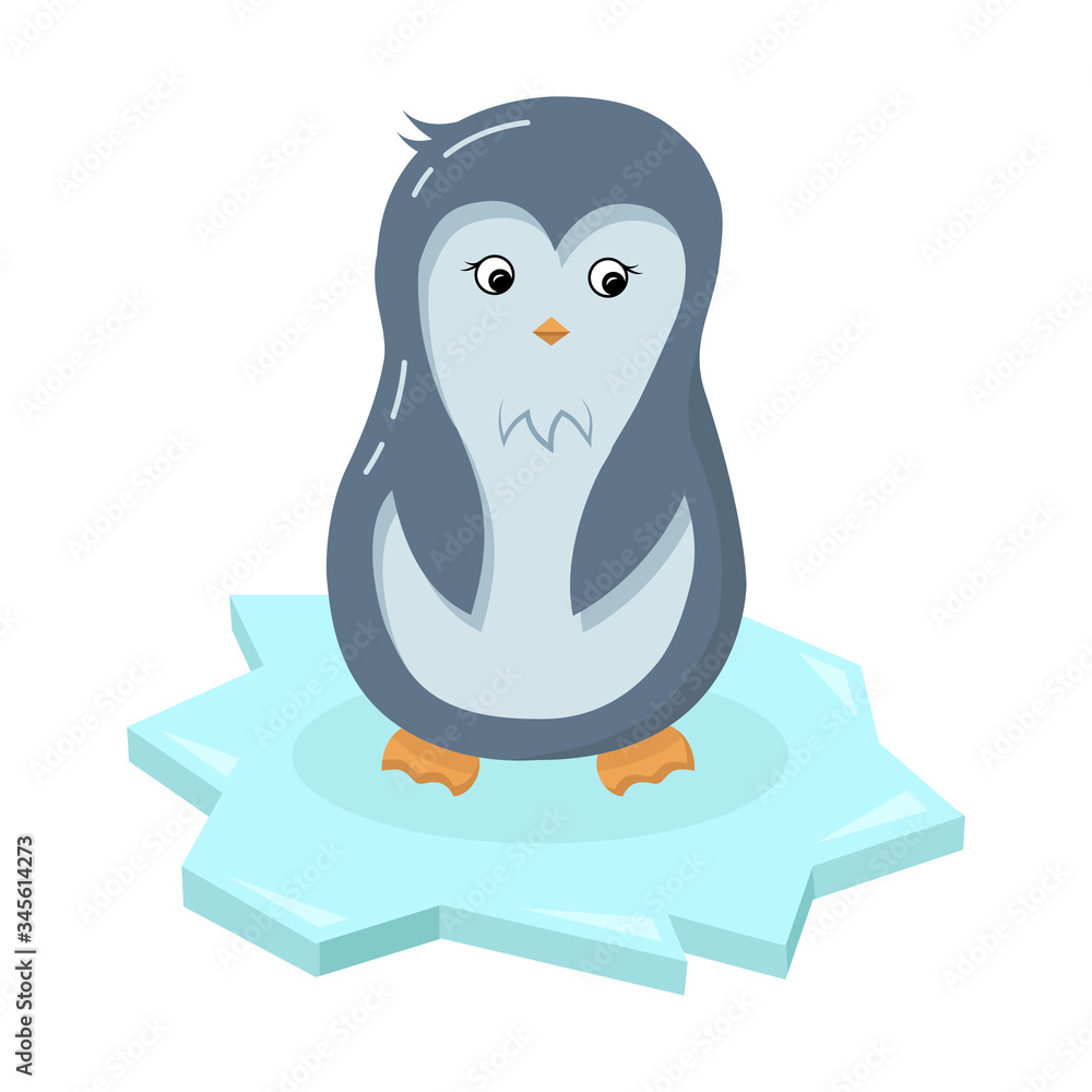 Cute penguin in cartoon style illustration Cute penguin in cartoon style illustration